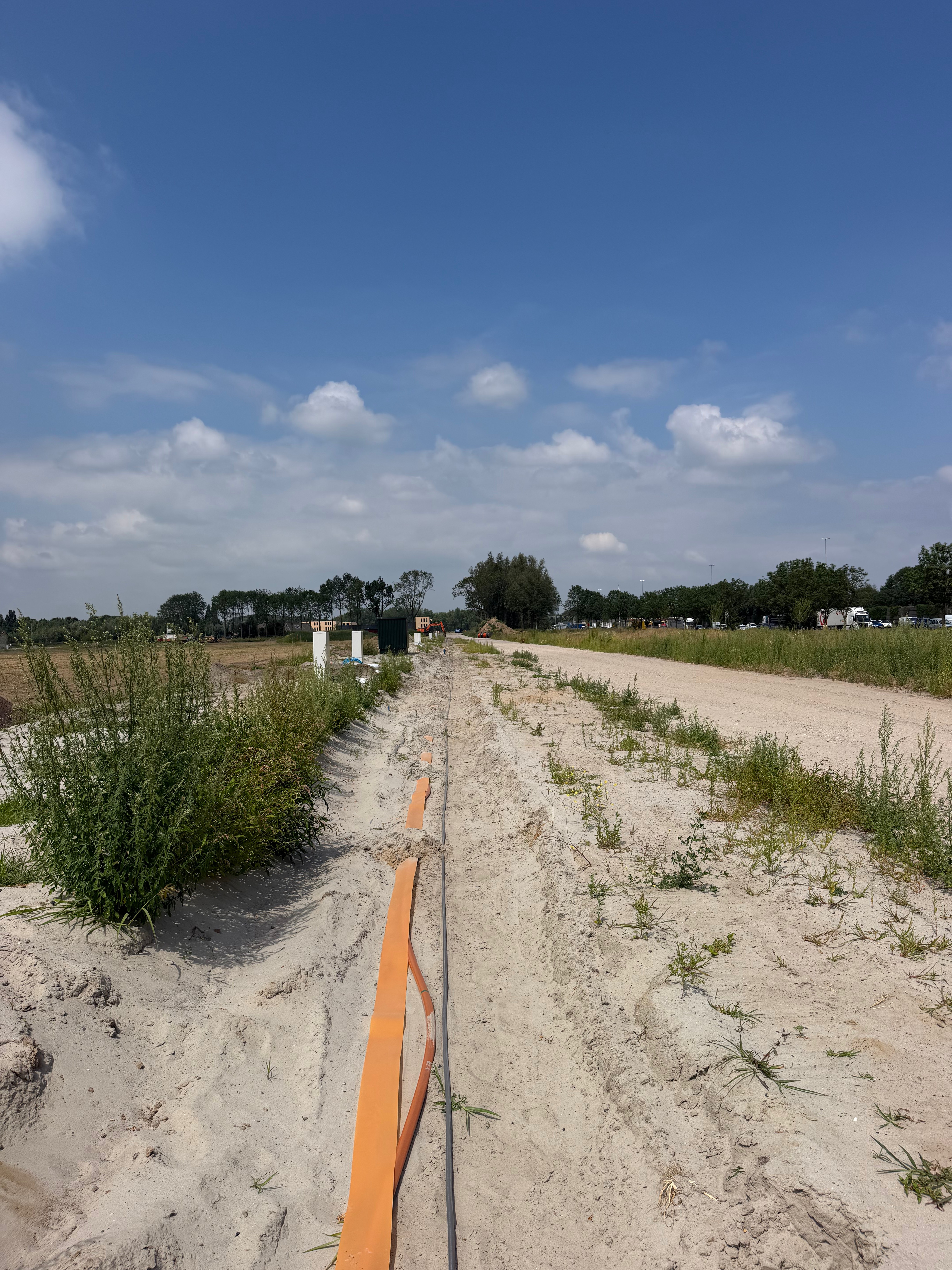 Projectfoto: kabeltracé